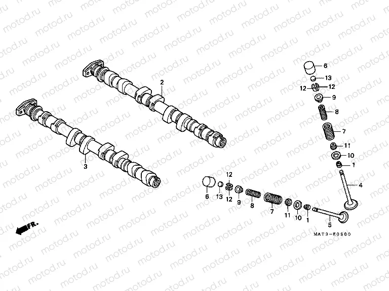 E-3 CAMSHAFT / VALVE