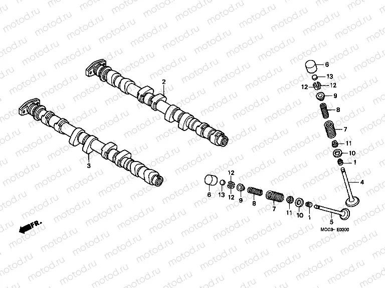 E-3 CAMSHAFT / VALVE