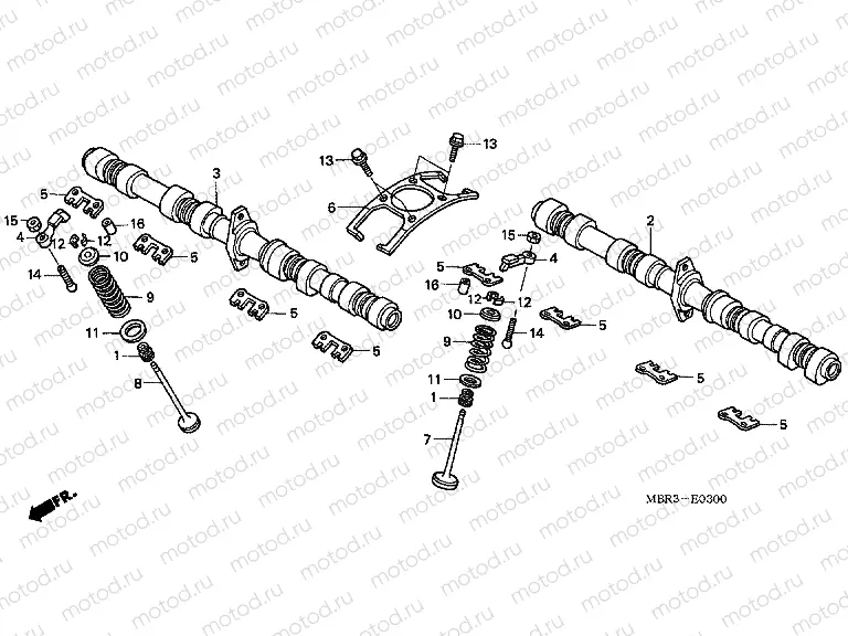 E-3 CAMSHAFT / VALVE