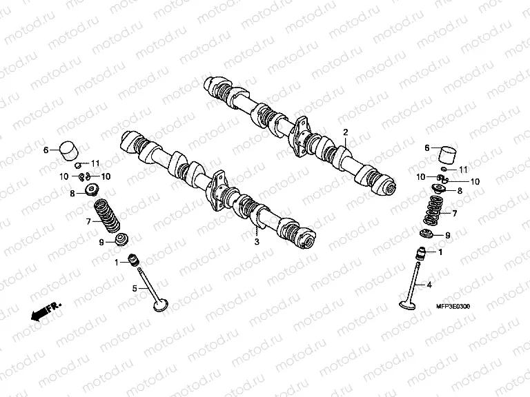 E-3 CAMSHAFT / VALVE