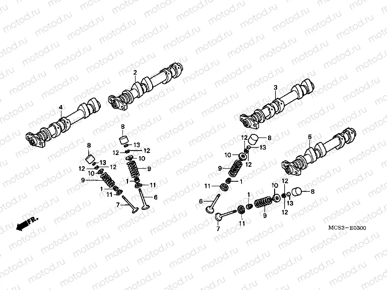 E-3 CAMSHAFT / VALVE