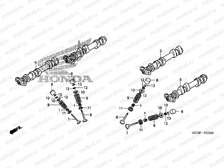 E-3 CAMSHAFT / VALVE