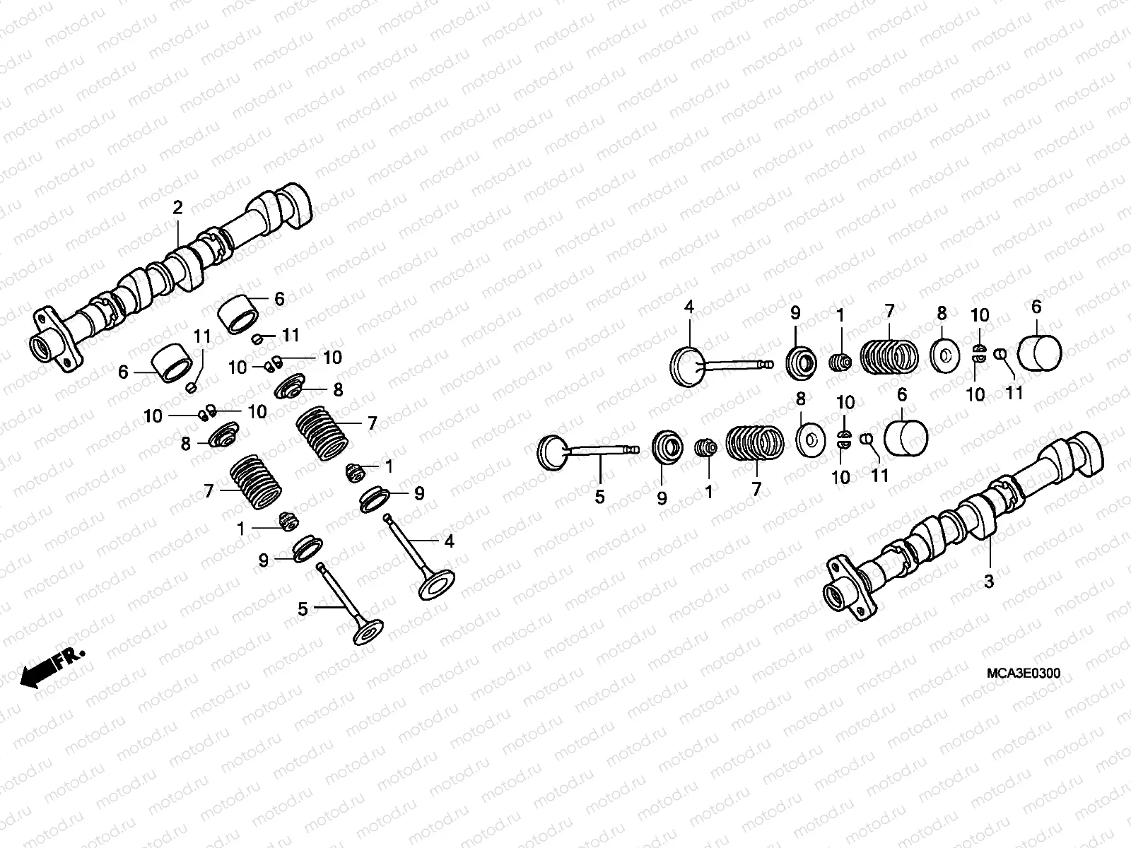 E-3 CAMSHAFT / VALVE