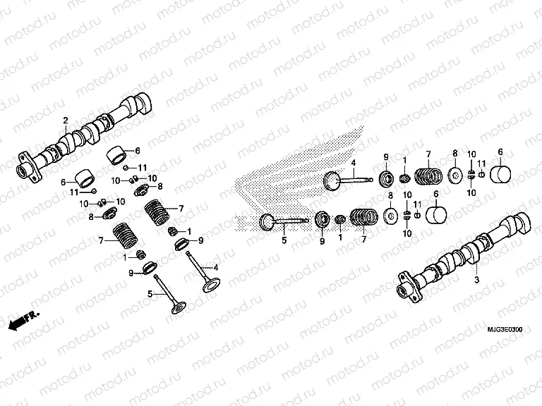 E-3 CAMSHAFT / VALVE