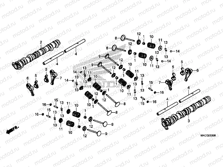E-3 CAMSHAFT & VALVE