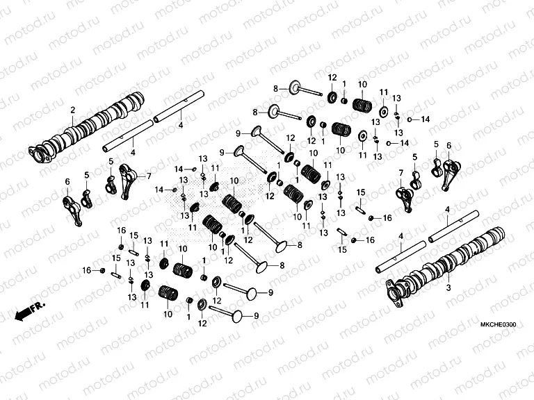 E-3 CAMSHAFT & VALVE