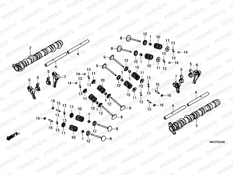 E-3 CAMSHAFT & VALVE