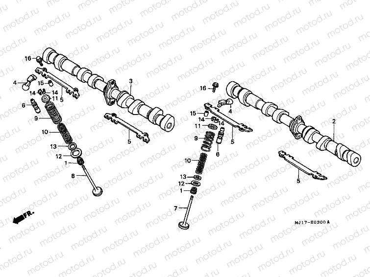 E-3 CAMSHAFT / VALVE