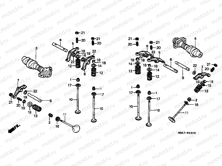 E-3 CAMSHAFT / VALVE