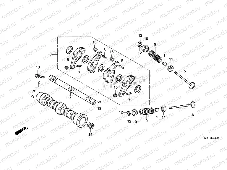 E-3 CAMSHAFT & VALVE