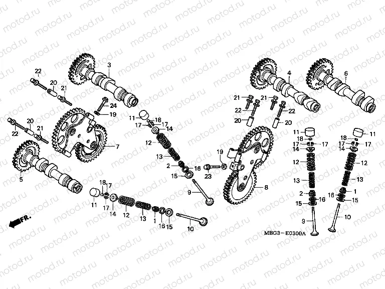 E-3 CAMSHAFT / VALVE