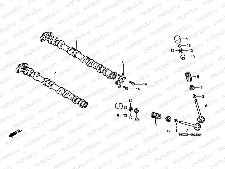 E-3 CAMSHAFT / VALVE