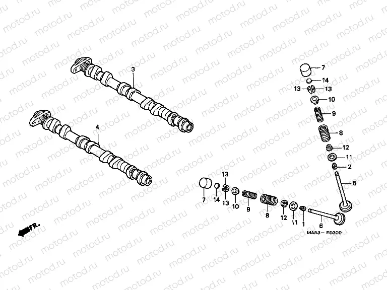 E-3 CAMSHAFT / VALVE