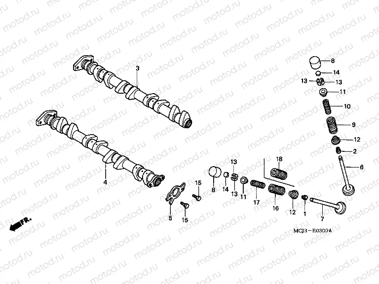 E-3 CAMSHAFT / VALVE