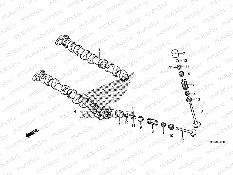 E-3 CAMSHAFT / VALVE