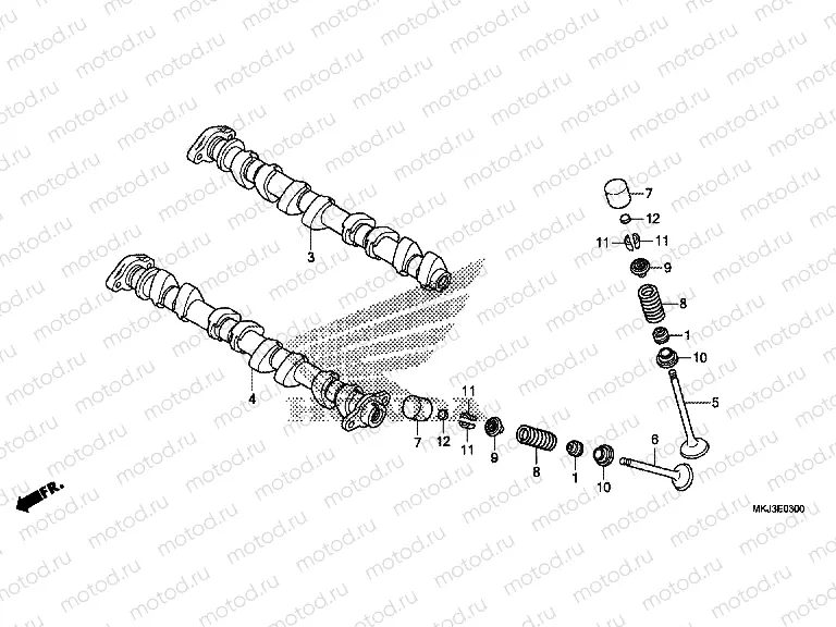 E-3 CAMSHAFT & VALVE