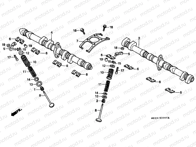 E-3 CAMSHAFT / VALVE