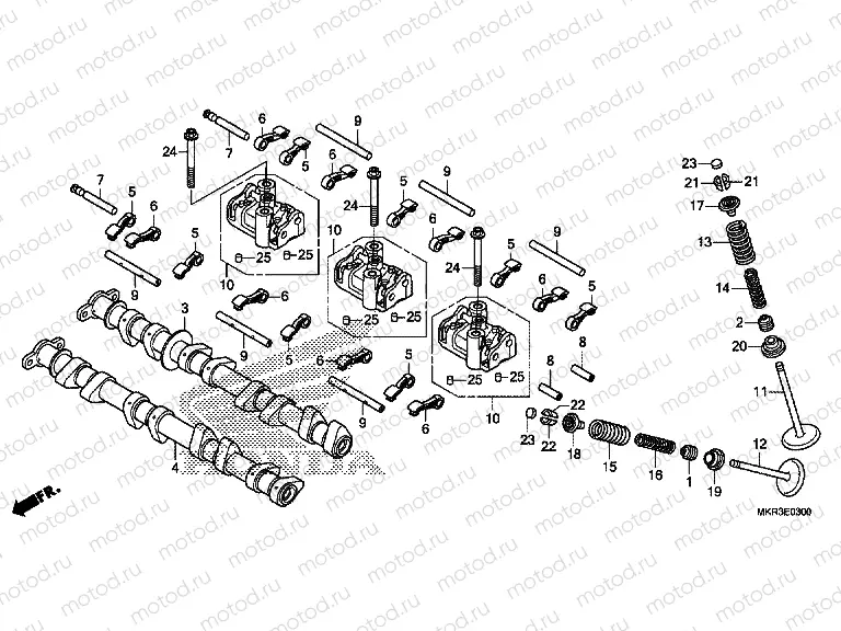 E-3 CAMSHAFT & VALVE