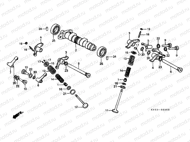 E-3 CAMSHAFT / VALVE