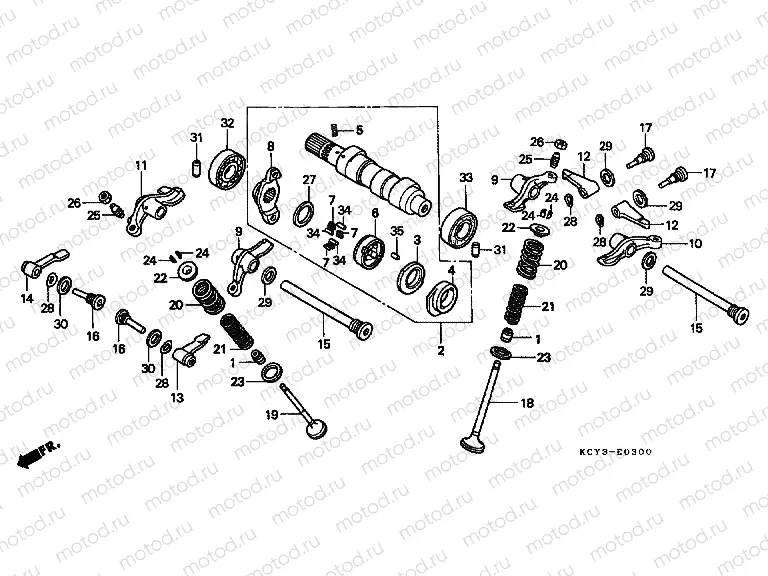 E-3 CAMSHAFT / VALVE