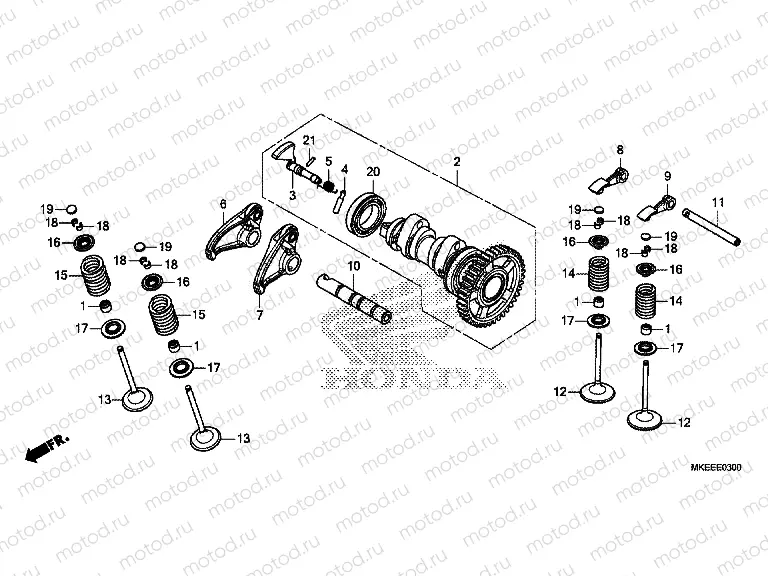 E-3 CAMSHAFT & VALVE