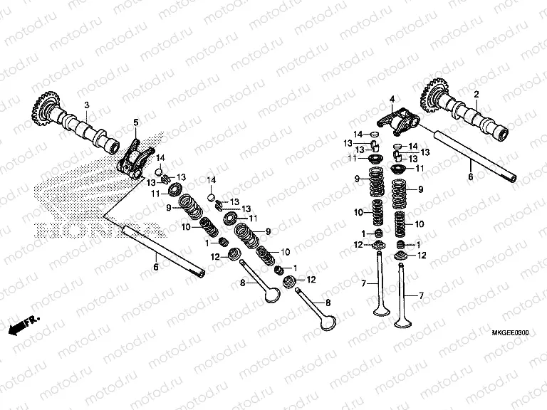 E-3 CAMSHAFT & VALVE