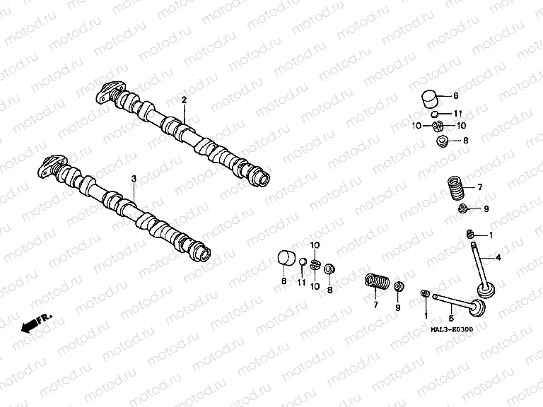 E-3 CAMSHAFT / VALVE