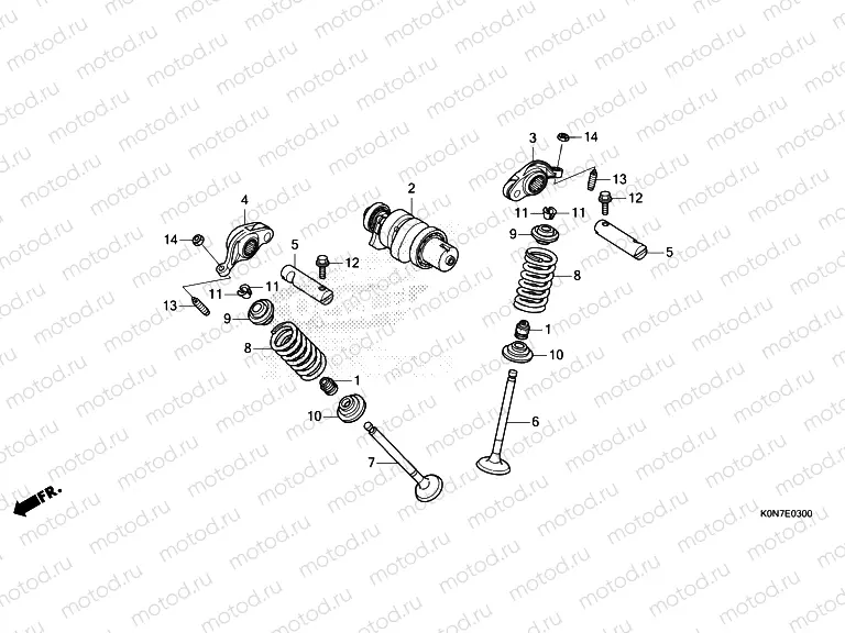 E-3 CAMSHAFT & VALVE