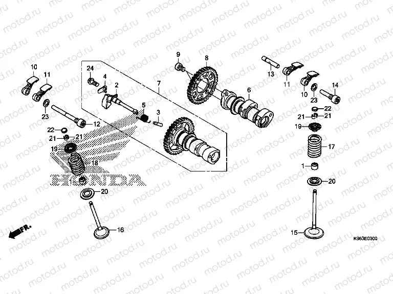E-3 CAMSHAFT & VALVE