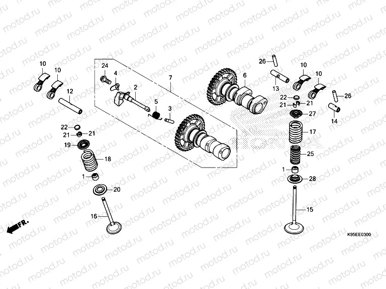 E-3 CAMSHAFT & VALVE