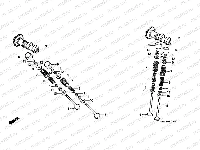 E-3 CAMSHAFT / VALVE
