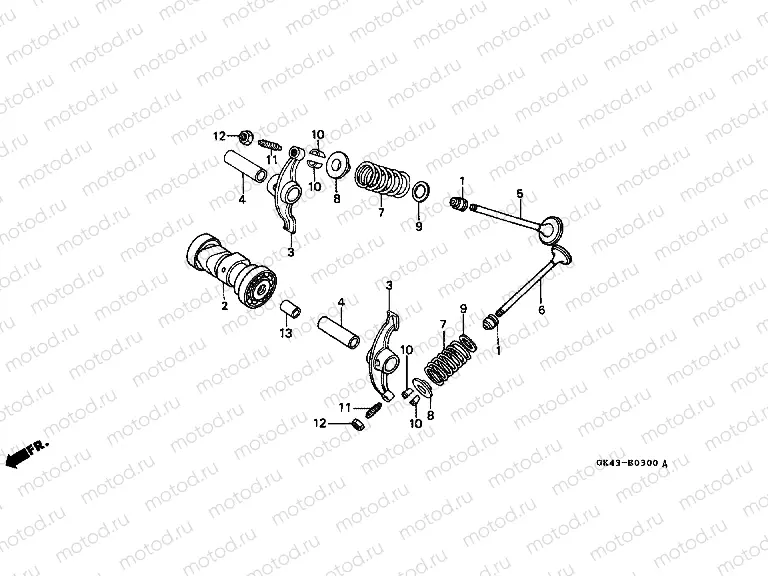 E-3 CAMSHAFT / VALVE (C50DF / G / DG / SN)