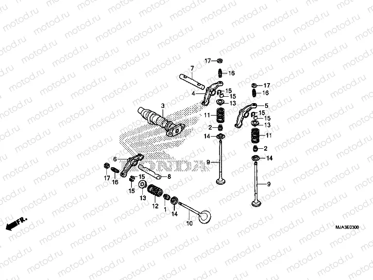 E-3 CAMSHAFT VALVE (FRONT)