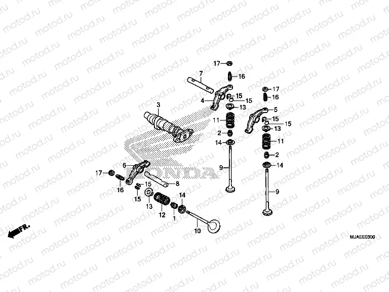 E-3 CAMSHAFT / VALVE (FRONT)