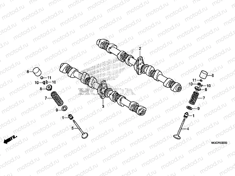 E-3 CAMSHAFT/VALVE