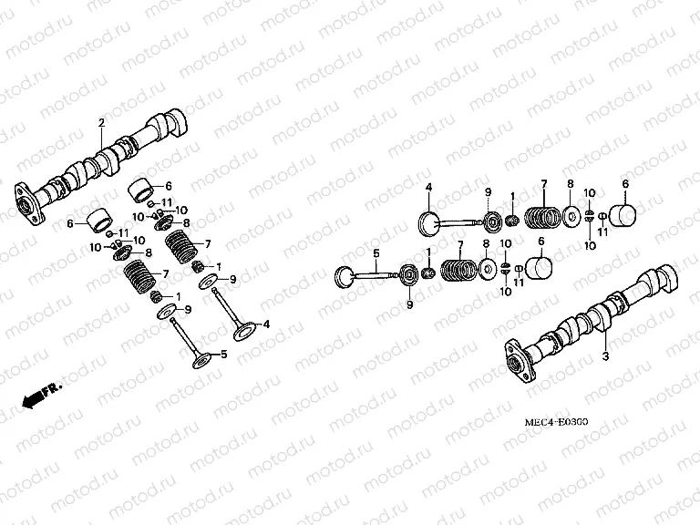 E-3 CAMSHAFT/VALVE