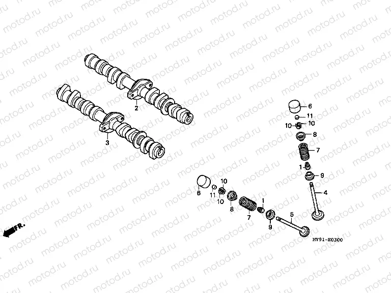 E-3 CAMSHAFT/VALVE