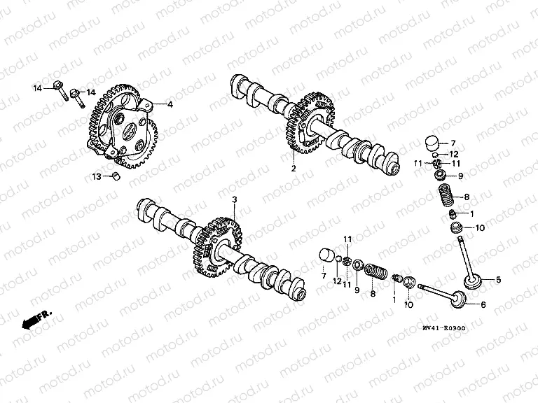 E-3 CAMSHAFT/VALVE