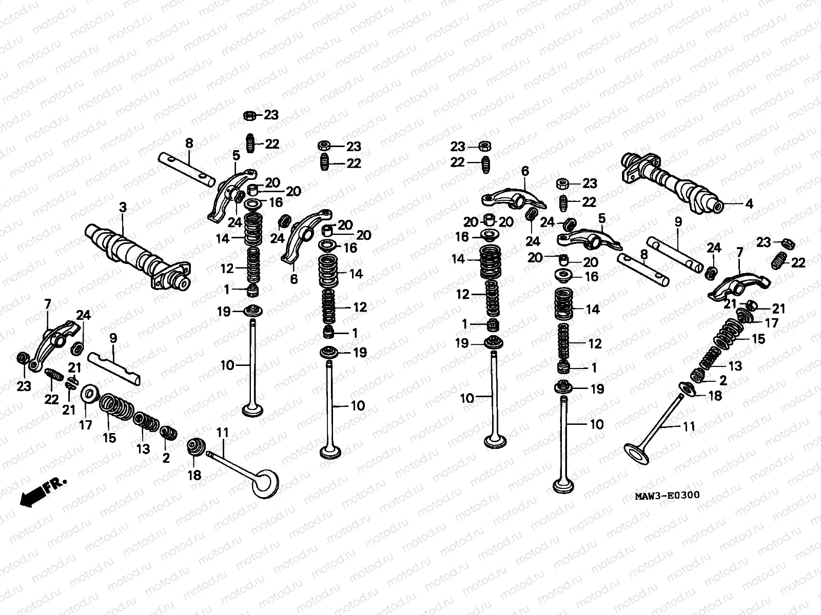 E-3 CAMSHAFT/VALVE