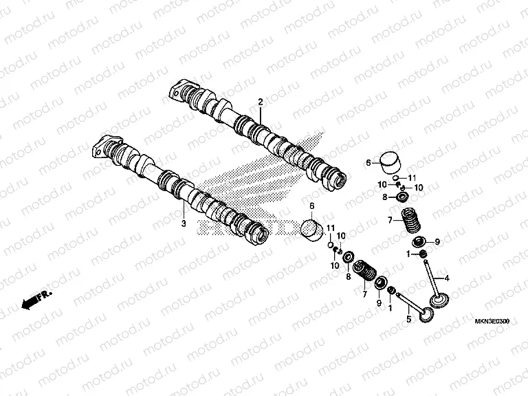 E-3 CAMSHAFT/VALVE