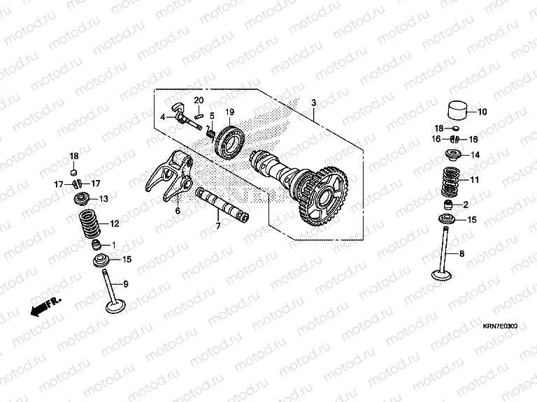 E-3 CAMSHAFT/VALVE