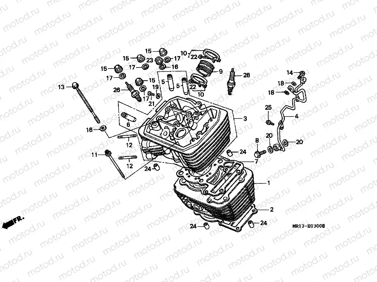E-3 CYLINDER / CYLINDER HEAD (FRONT)