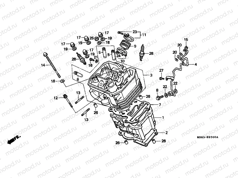 E-3 CYLINDER / CYLINDER HEAD (FRONT)