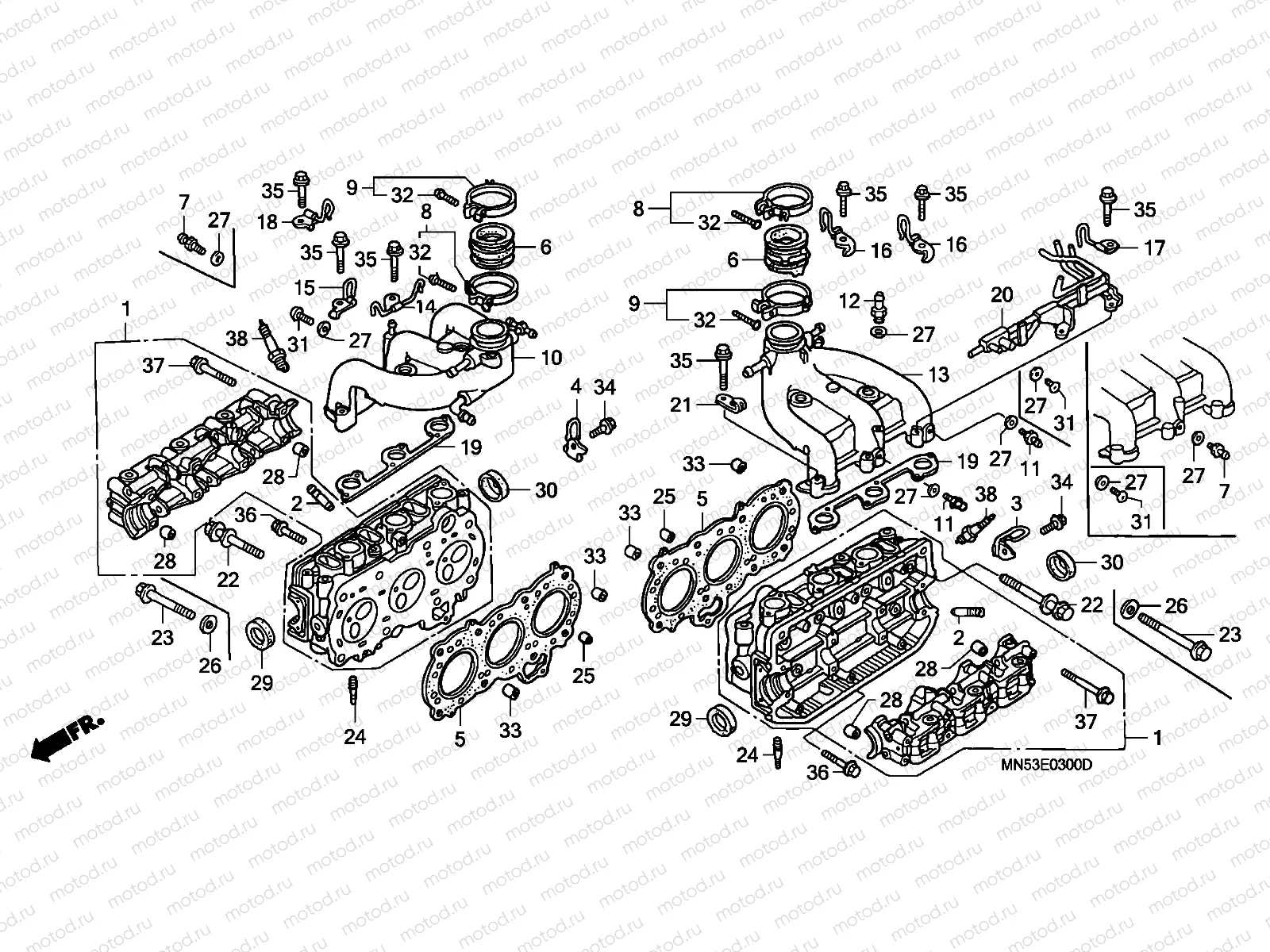 E-3 CYLINDER HEAD
