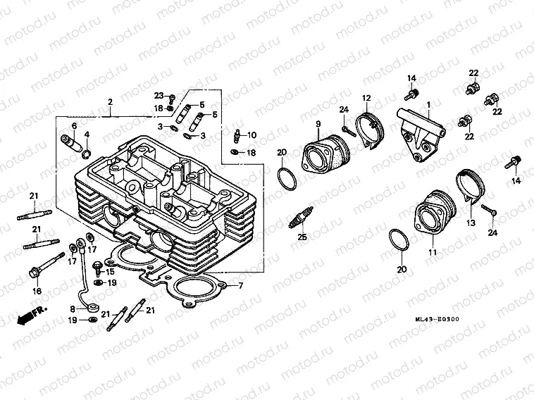 E-3 CYLINDER HEAD