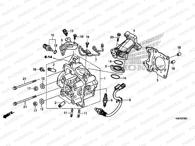 E-3 CYLINDER HEAD