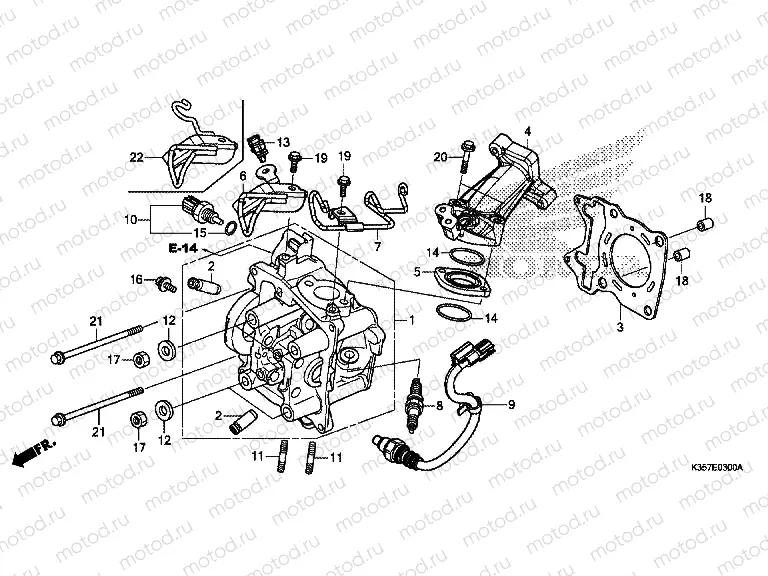 E-3 CYLINDER HEAD