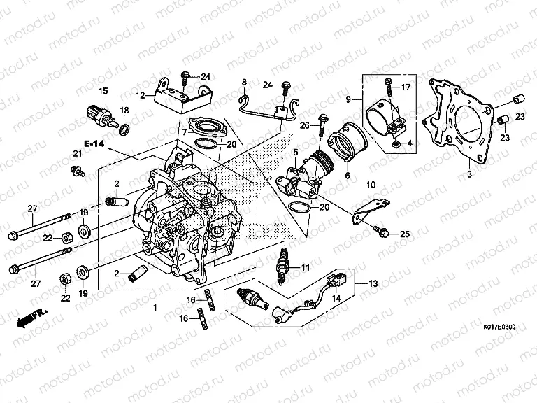 E-3 CYLINDER HEAD