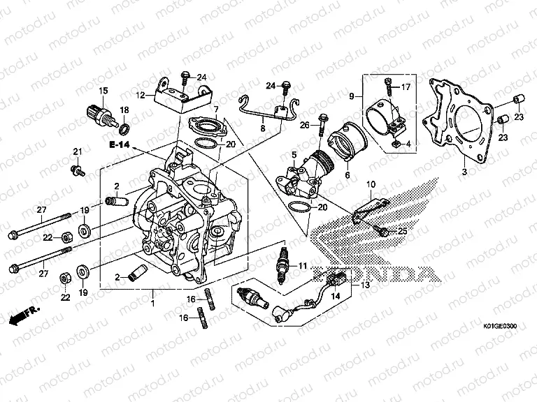 E-3 CYLINDER HEAD