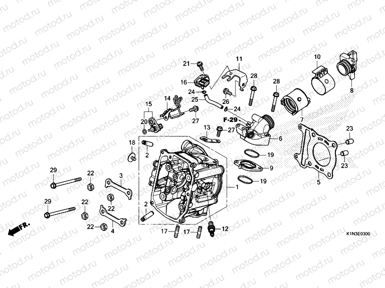 E-3 CYLINDER HEAD